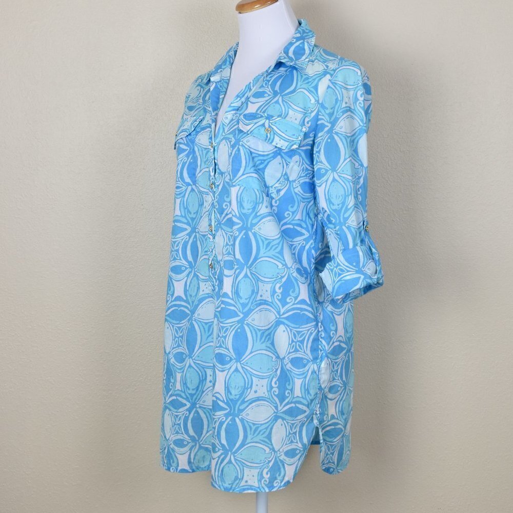 Lilly Pulitzer Women's Captiva Tunic Cover-up  Small - Picture 2 of 8